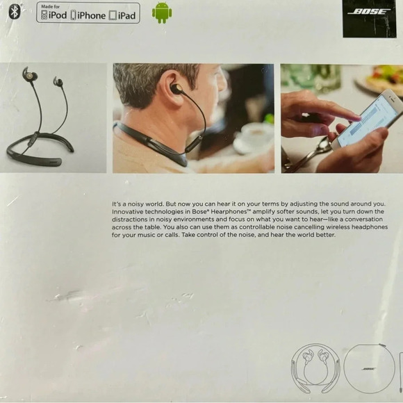 BOSE NEW HEAR BETTER HEARPHONES HEADPHONES MUSIC IPOD IPHONE IPAD MEN WOMEN - Picture 4 of 4